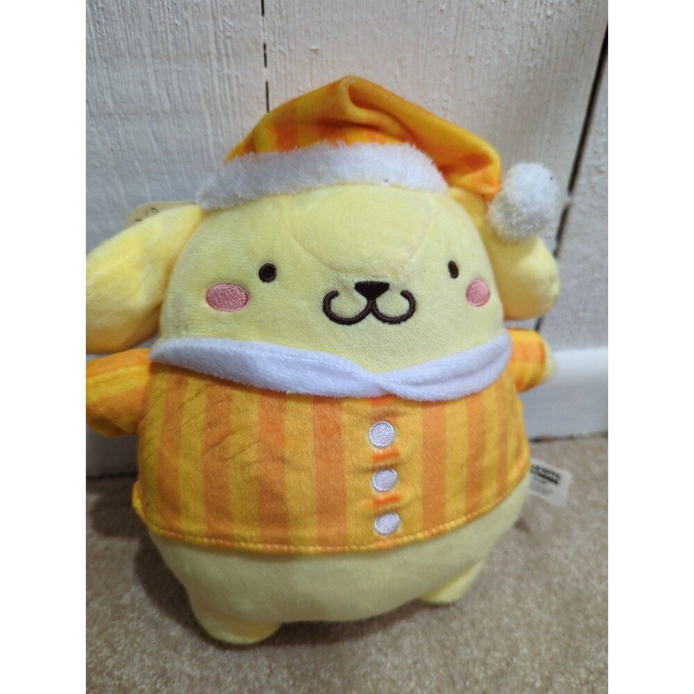 NWT Pompompurin Striped Pajamas Stuffed Plush Hello Kitty ,& Friends 9.5 In